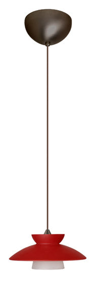 Besa 1XC-271831-BR One Light Pendant, Bronze