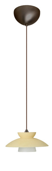 Besa 1XC-271897-BR One Light Pendant, Bronze