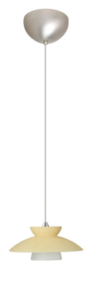 Besa 1XC-271897-SN One Light Pendant, Satin Nickel
