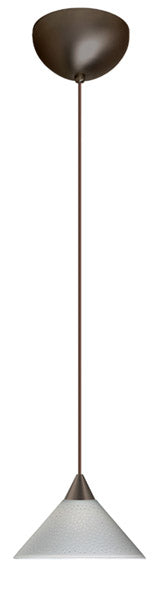 Besa 1XC-282453-BR One Light Pendant, Bronze