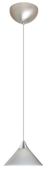 Besa 1XC-282453-SN One Light Pendant, Satin Nickel