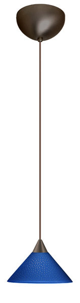 Besa 1XC-282484-BR One Light Pendant, Bronze