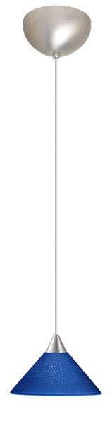 Besa 1XC-282484-SN One Light Pendant, Satin Nickel