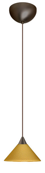 Besa 1XC-282490-BR One Light Pendant, Bronze