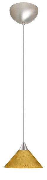 Besa 1XC-282490-SN One Light Pendant, Satin Nickel