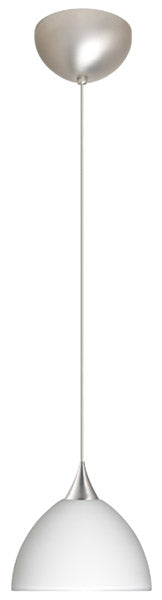 Besa 1XC-467907-SN One Light Pendant, Satin Nickel
