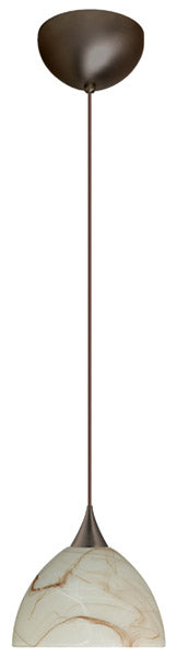 Besa 1XC-467983-BR One Light Pendant, Bronze