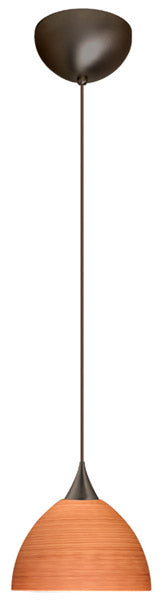 Besa 1XC-4679CH-BR One Light Pendant, Bronze