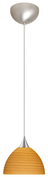 Besa 1XC-4679OK-SN One Light Pendant, Satin Nickel