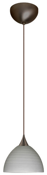 Besa 1XC-4679TN-BR One Light Pendant, Bronze