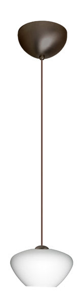 Besa 1XC-541007-BR One Light Pendant, Bronze