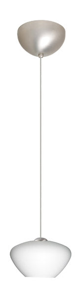 Besa 1XC-541007-SN One Light Pendant, Satin Nickel