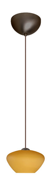 Besa 1XC-541080-BR One Light Pendant, Bronze
