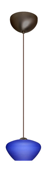 Besa 1XC-541087-BR One Light Pendant, Bronze