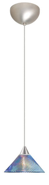 Besa 1XC-550493-SN One Light Pendant, Satin Nickel
