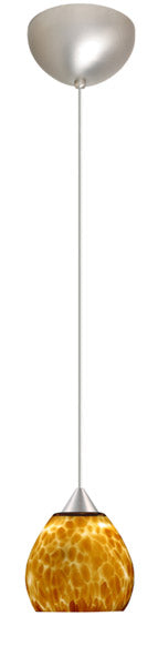 Besa 1XC-560518-SN One Light Pendant, Satin Nickel