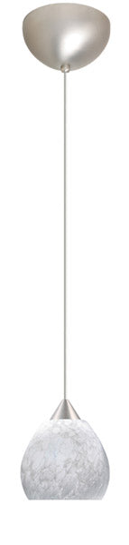 Besa 1XC-560519-SN One Light Pendant, Satin Nickel