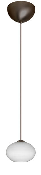 Besa 1XC-561207-BR One Light Pendant, Bronze