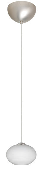 Besa 1XC-561207-SN One Light Pendant, Satin Nickel