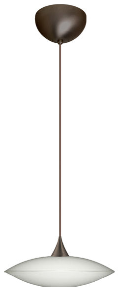 Besa 1XC-629406-BR One Light Pendant, Bronze