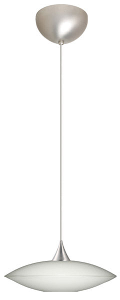 Besa 1XC-629406-SN One Light Pendant, Satin Nickel
