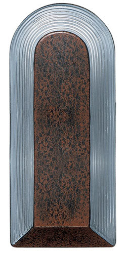 Besa 243398 Wall Sconce, Rust/Clear