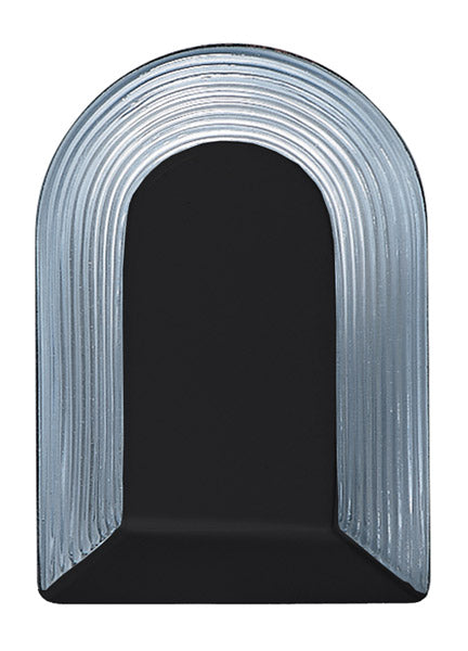 Besa 306257 Wall Sconce, Black/Clear