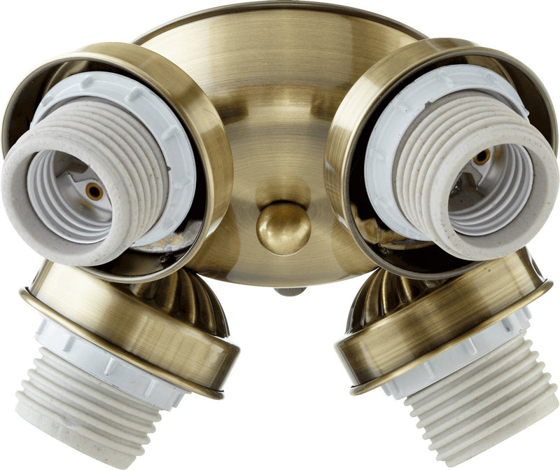 Quorum 2401-804 LED Fan Light Kit, Antique Brass