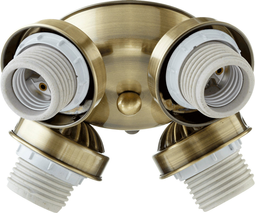 Quorum 2401-804 LED Fan Light Kit, Antique Brass