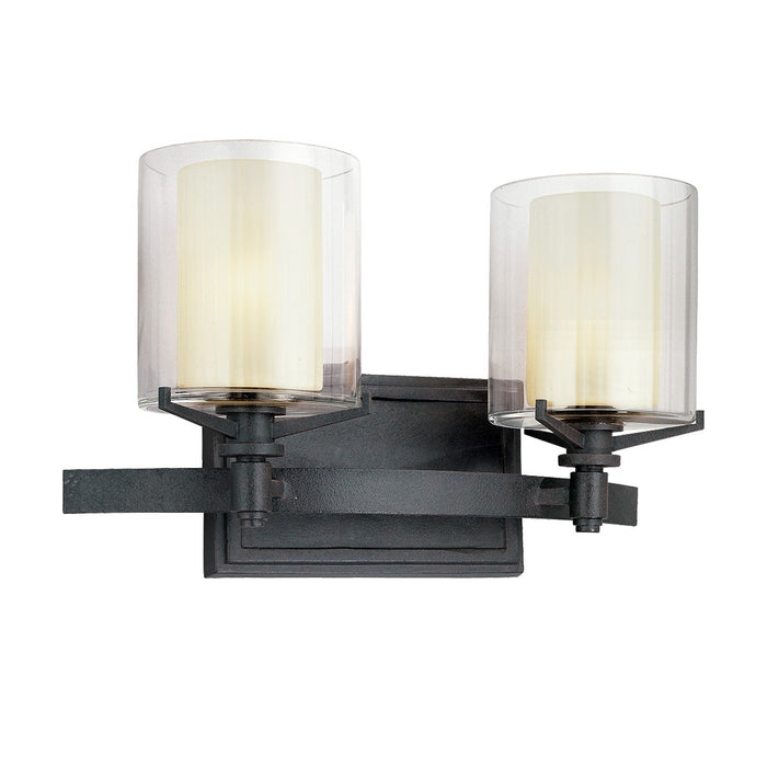 Troy Lighting B1712-TRN Two Light Bath, Textured Iron