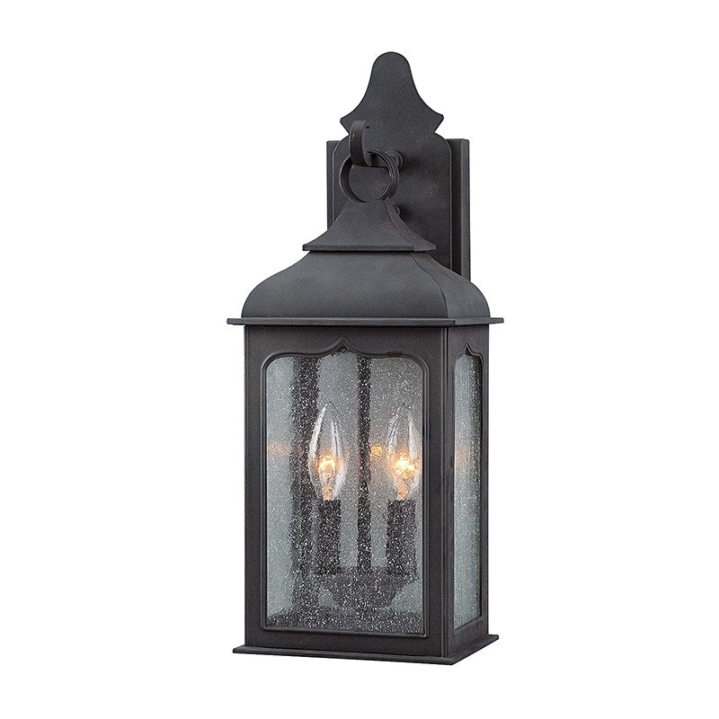Troy Lighting B2011-TBZ Two Light Wall Lantern, Textured Bronze