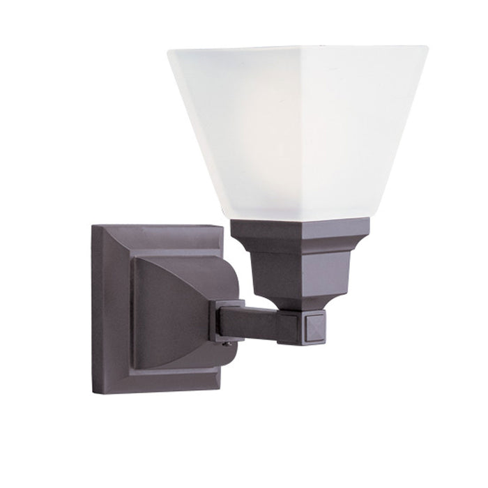 Livex Lighting 1031-07 One Light Wall Sconce, Bronze