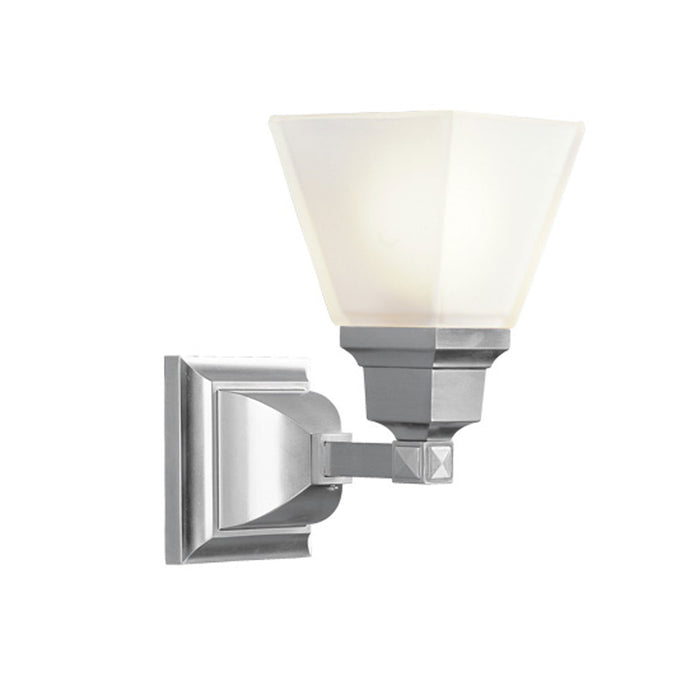 Livex Lighting 1031-91 One Light Wall Sconce, Brushed Nickel