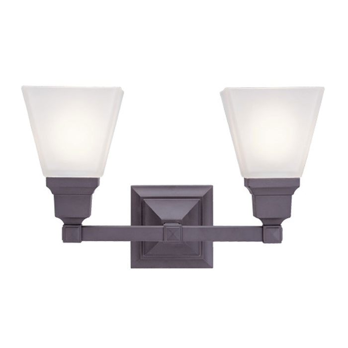 Livex Lighting 1032-07 Two Light Bath Vanity, Bronze