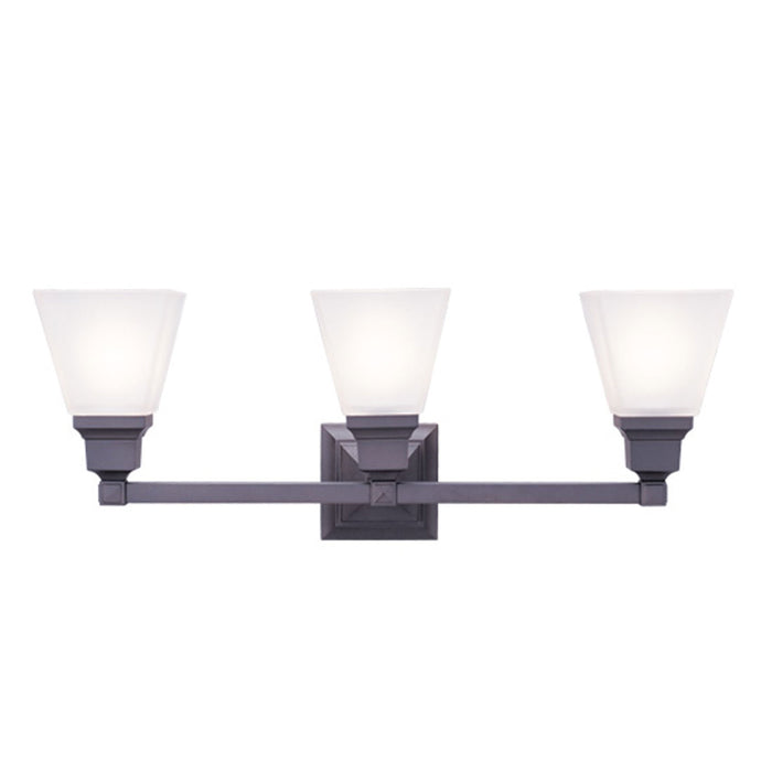 Livex Lighting 1033-07 Three Light Bath Vanity, Bronze