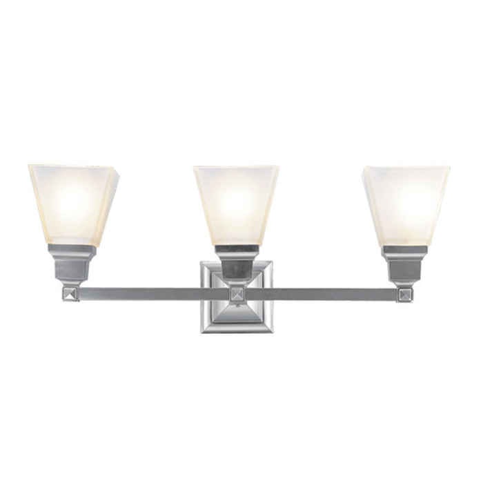 Livex Lighting 1033-91 Three Light Bath Vanity, Brushed Nickel