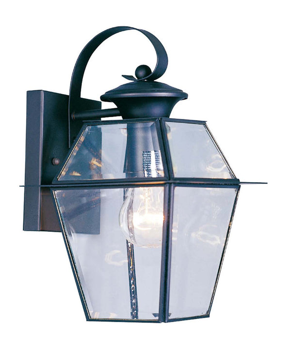 Livex Lighting 2181-04 One Light Outdoor Wall Lantern, Black