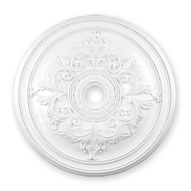 Livex Lighting 8211-03 Ceiling Medallion, Hand Applied White
