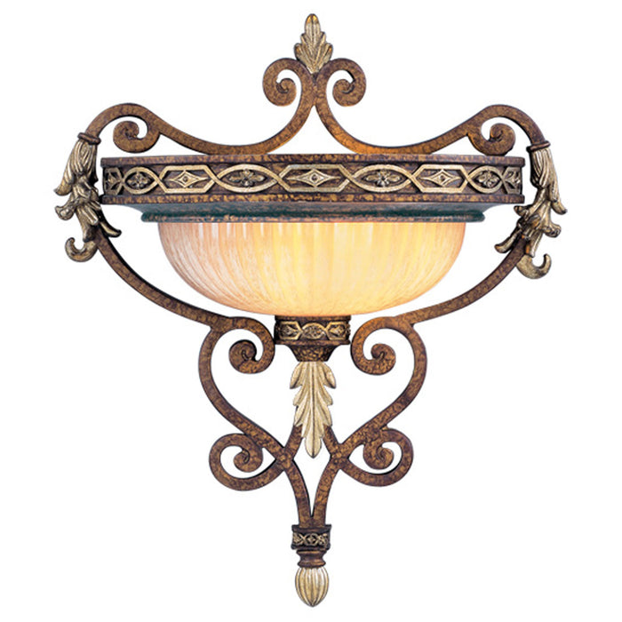 Livex Lighting 8531-64 One Light Wall Sconce, Palacial Bronze w/ Gildeds