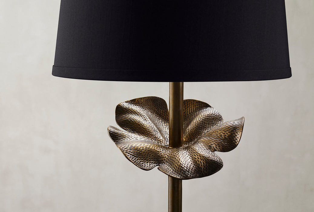 Currey and Company 6240 One Light Table Lamp, Antique Brass/Black