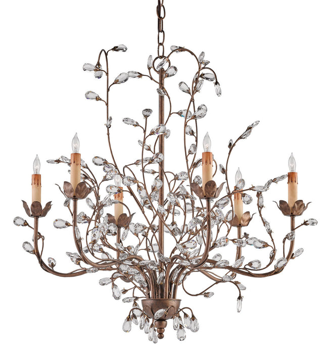 Currey and Company 9882 Six Light Chandelier, Cupertino