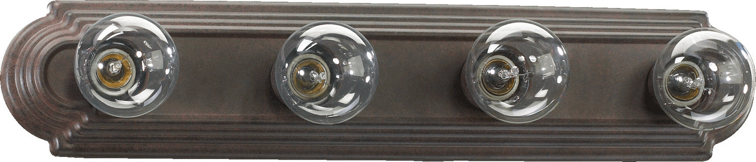Quorum 5049-4-44 Four Light Vanity, Toasted Sienna