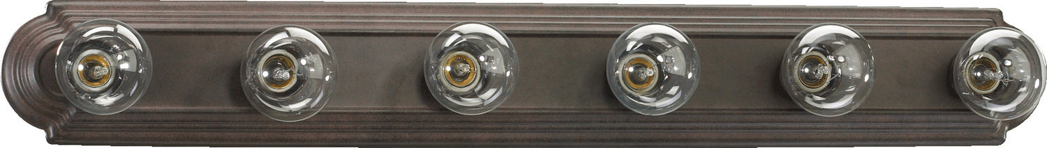 Quorum 5049-6-44 Six Light Vanity, Toasted Sienna