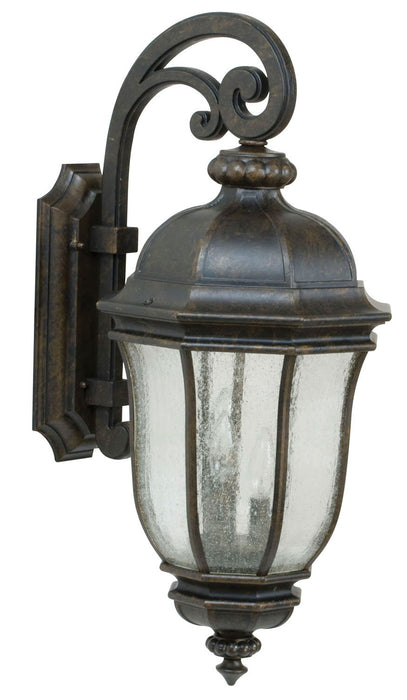 Craftmade Z3324-PRO Three Light Outdoor Wall Lantern, Peruvian Bronze Outdoor