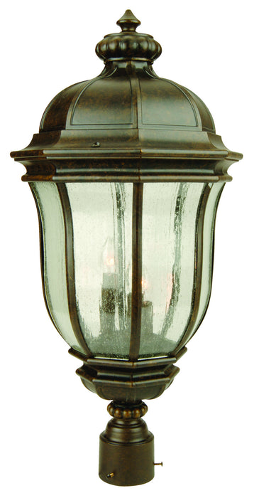 Craftmade Z3325-PRO Three Light Outdoor Post Mount, Peruvian Bronze Outdoor