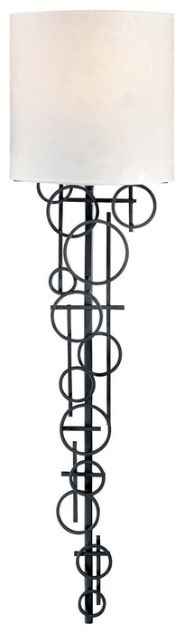 George Kovacs P5130-066 One Light Wall Sconce, Coal