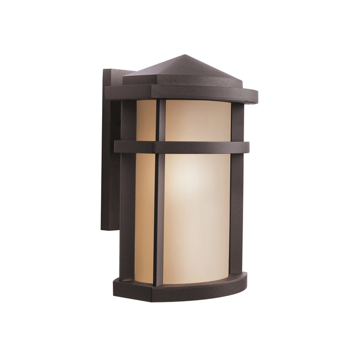Kichler 9167AZ One Light Outdoor Wall Mount, Architectural Bronze