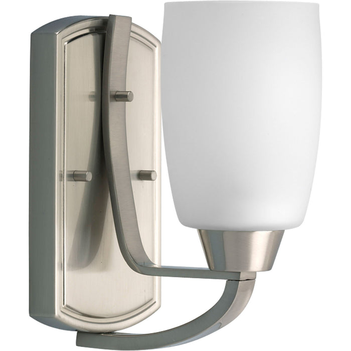 Progress Lighting P2794-09 One Light Bath, Brushed Nickel