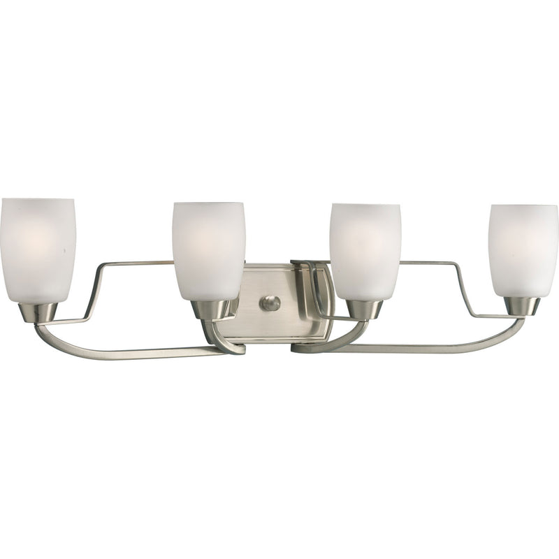 Progress Lighting P2797-09 Four Light Bath, Brushed Nickel