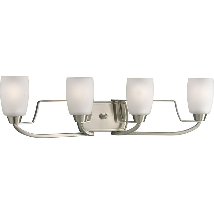 Progress Lighting P2797-09 Four Light Bath, Brushed Nickel